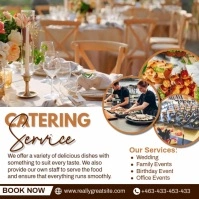 Modern food catering Instagram post Vierkant (1:1) template