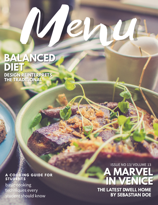 Create Eye Catching Food Magazine Covers Postermywall
