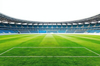 Modern football stadium background 海报 template