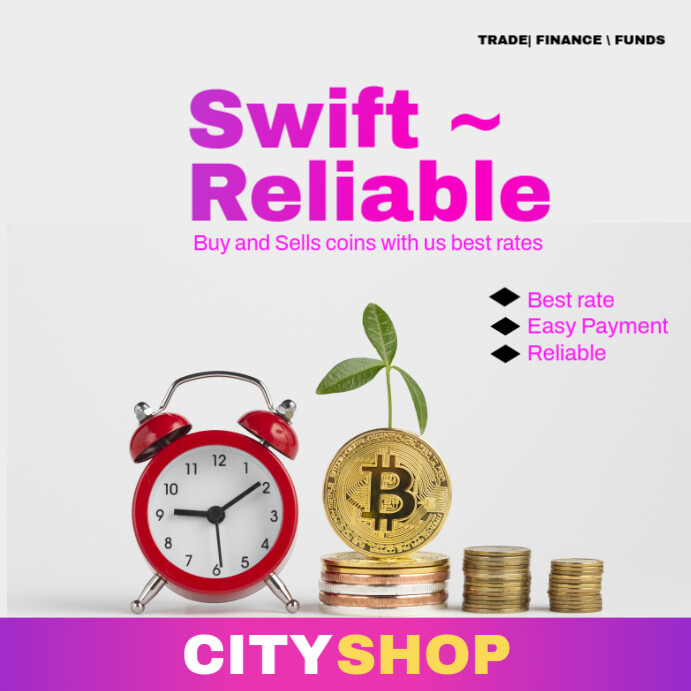 Plantilla de Modern Forex Coin Exchange Professional Instagram Post ...