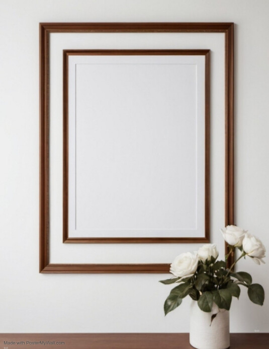 Modern Frame Background Template Flyer (US Letter)