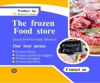 Modern Frozen Food Store Instagram Post Large Rectangle template