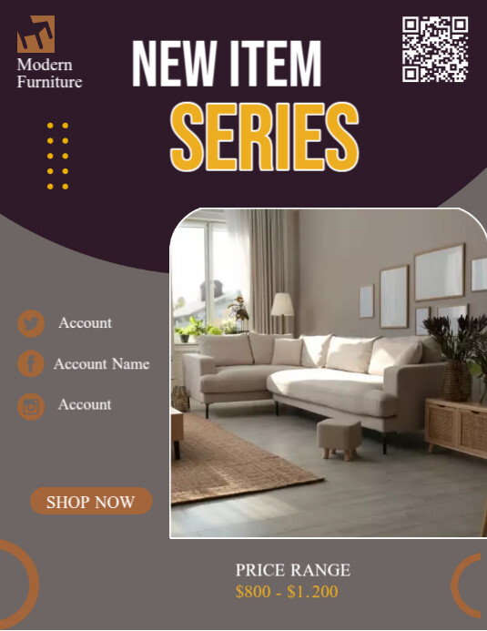 Copy of Modern Furniture Ads PosterMyWall