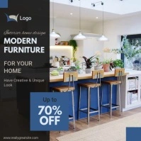 Modern Furniture Advertisement Social Media I Quadrat (1:1) template