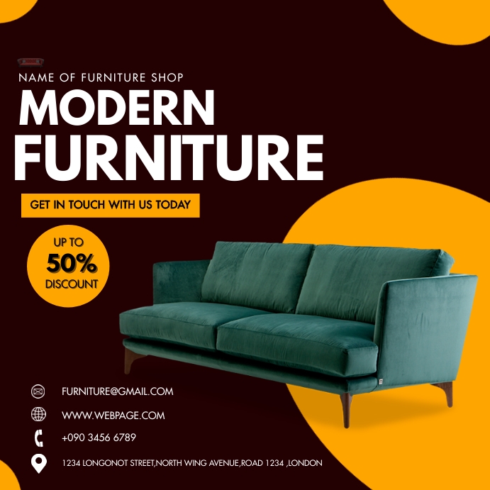 MODERN FURNITURE FLYER Template PosterMyWall