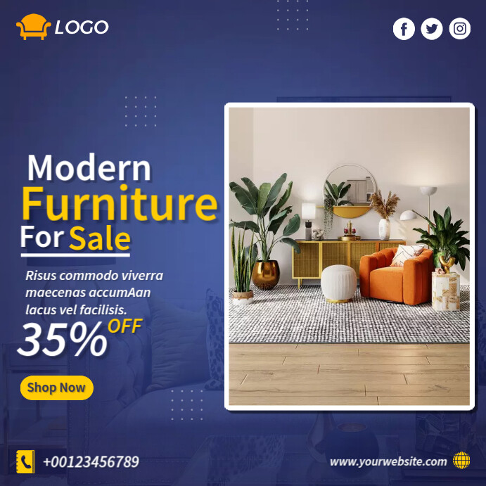 Modern Furniture For Sale Template PosterMyWall