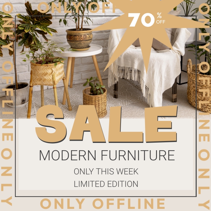 Modern Furniture For Sale Template PosterMyWall
