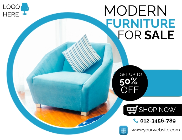 Copy of Modern furniture for sale template PosterMyWall