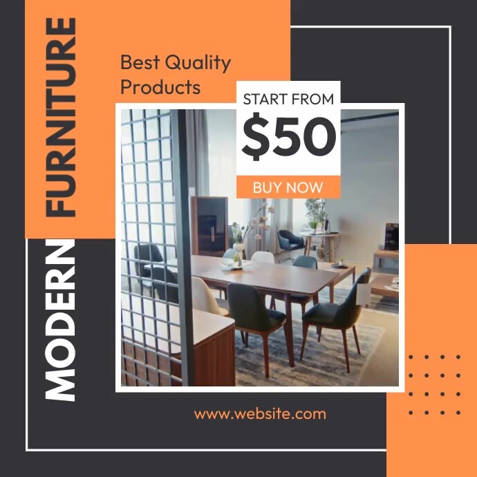 Offer Table Layout Design Modern Furniture Offer Template | PosterMyWall