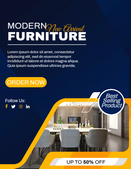 Offer Table Layout Design Copy of Modern Furniture Offer | PosterMyWall