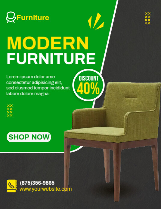 Modern Furniture Offer Template PosterMyWall