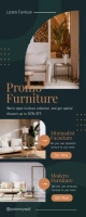 Modern Furniture Promo Retractable Banner Roll-up-Banner 2 x 5 Zoll template
