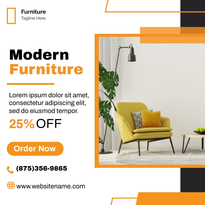 Modern Furniture Sale Template PosterMyWall