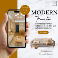 Modern Furniture Sale Promotion Flye Instagram Post template