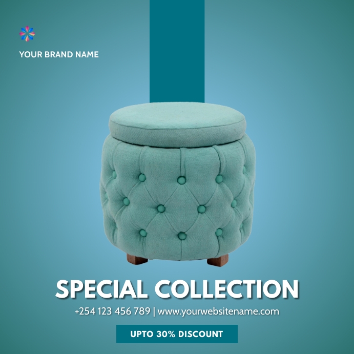 modern furniture sale template PosterMyWall