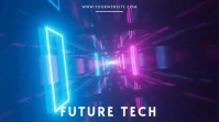 Modern Future Technology Presentation | Zoom Background template