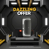 Modern Futuristic Product Mockup Ads Square (1:1) template