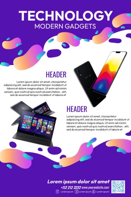 Modern Gadget Template | PosterMyWall
