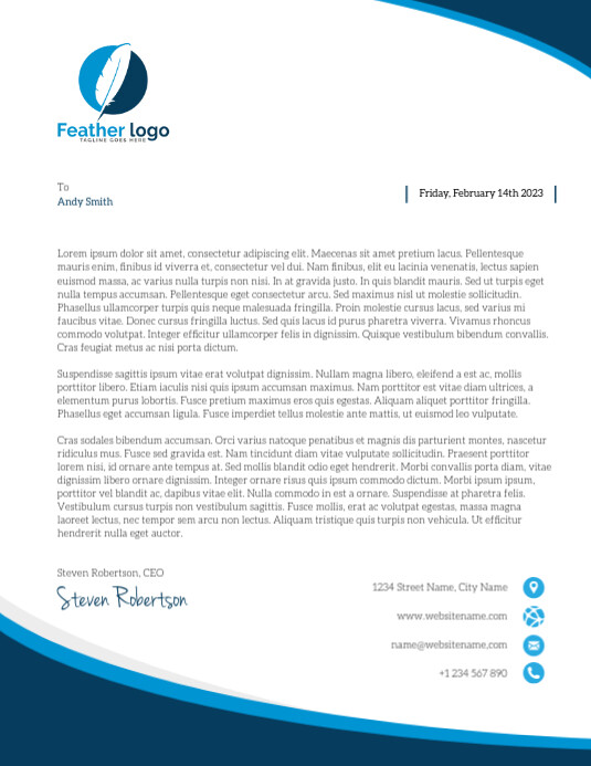 Free-Business-Letterhead-Template Free business letterhead template