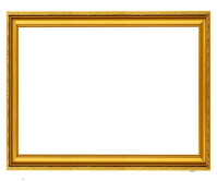 Modern Golden Frame Background Template Rettangolo grande