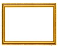 Modern Golden Frame Background Template 大矩形广告
