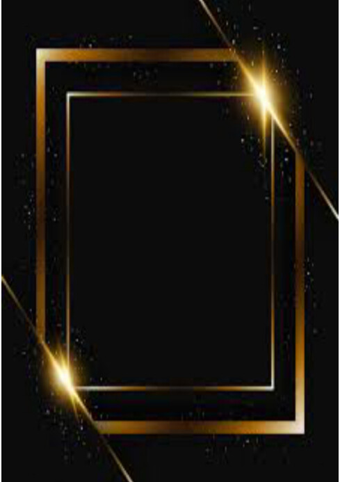 Modern Golden Frame Design Template | PosterMyWall