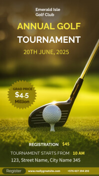 Golf Tournament Club Story Template | PosterMyWall