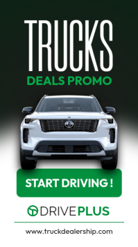 Modern Green and black and White Car Dealership Instagram Story - Trucks car deals promo ad template