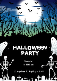 Pumpkin Party A4 Template | PosterMyWall