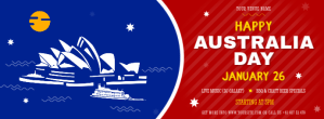 Modern Happy Australia Day FB Cover Facebook-coverfoto template