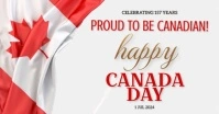 Modern Happy Canada Day  Facebook Shared Imag template