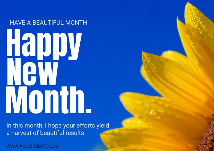 Modern Happy New Month Template PosterMyWall modern-happy-new-month-template-postermywall