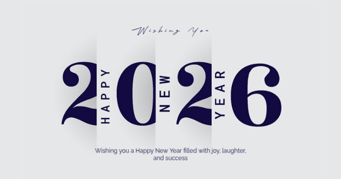 Plantilla de MODERN HAPPY NEW YEAR WISHES 2026 | PosterMyWall