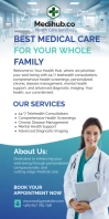 Modern  Health Care Banner Roll Up Banner 3' template