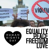 Human Rights Advertising Modern Equality Human Rights Day Ad Template | PosterMyWall