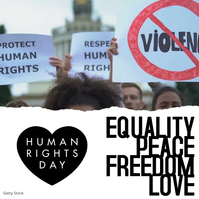 Modern Heart Equality Human Rights Video Ad Template | PosterMyWall