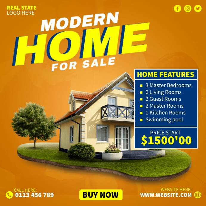 Modern Home Ads Template | PosterMyWall