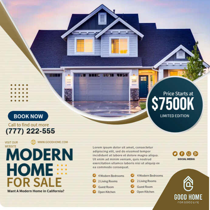Modern Home Ads Template | PosterMyWall