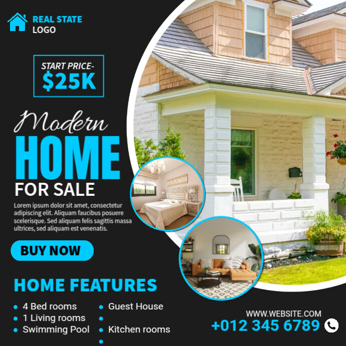 Ad Home Collection Modern Home Ads Template | PosterMyWall