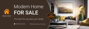 modern home for sale design template Intestazione e-mail