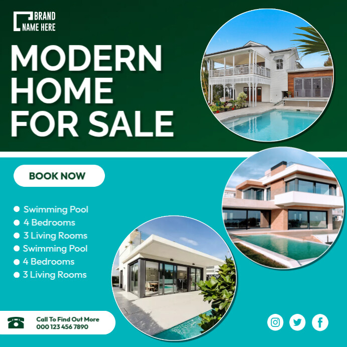 Modern Home Sale Template | PosterMyWall