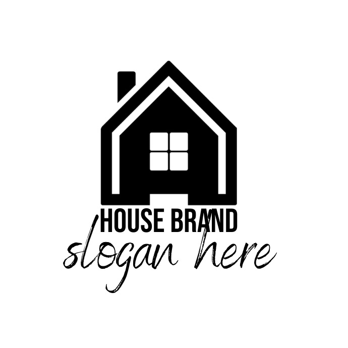 Branded House Graphics modern house brand logo Template | PosterMyWall