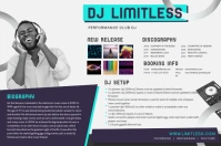Modern House Music Press Kit Poster Template Affiche