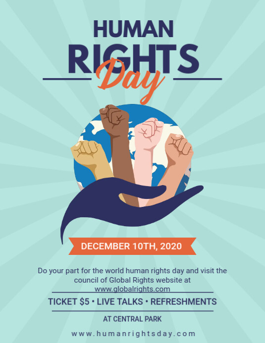 Copy of Modern Human Rights Day Flyer | PosterMyWall