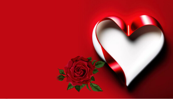 Modern Illustrative Valentine Love Template
