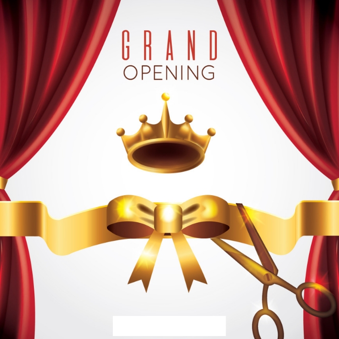 Modern inauguration with golden style Template | PosterMyWall