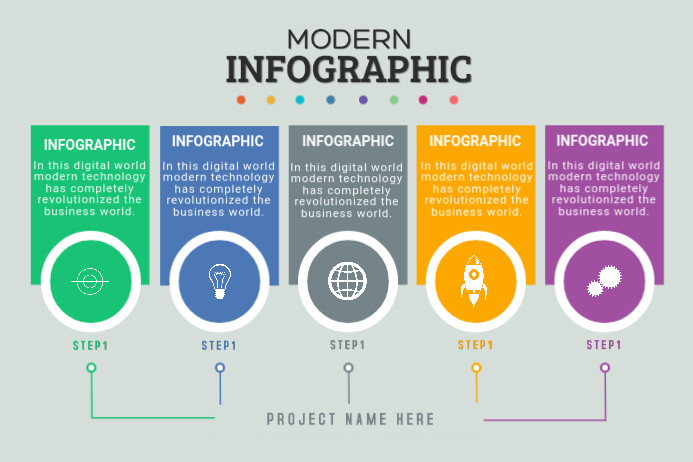 Modern infographics Template | PosterMyWall