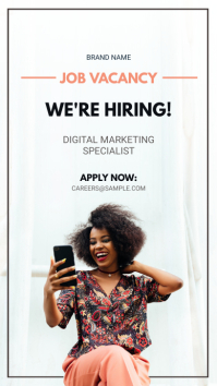Modern Instagram Hiring Now Advert template