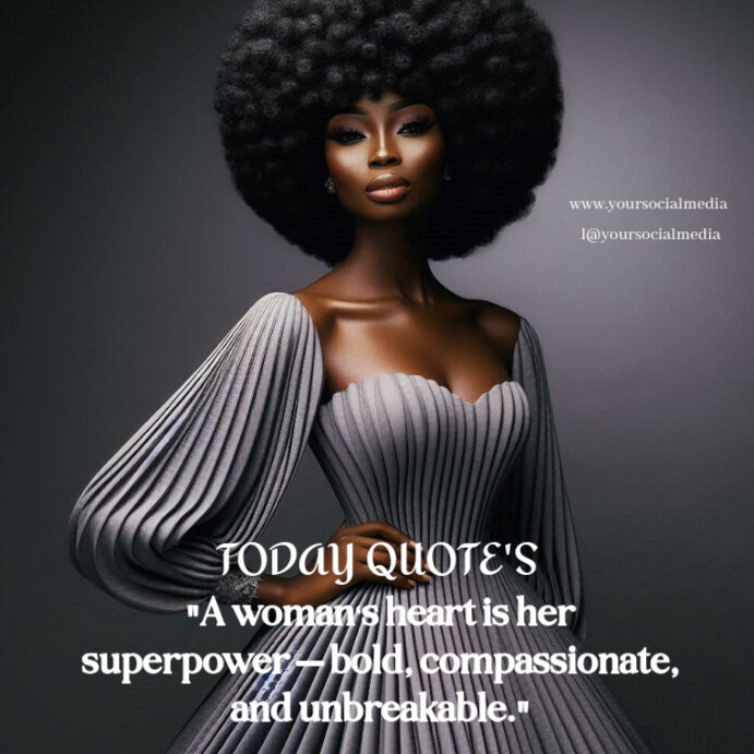 Modern Instagram Post of African Woman Template | PosterMyWall