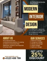 Modern Interior Design Ads Flyer (US Letter) template